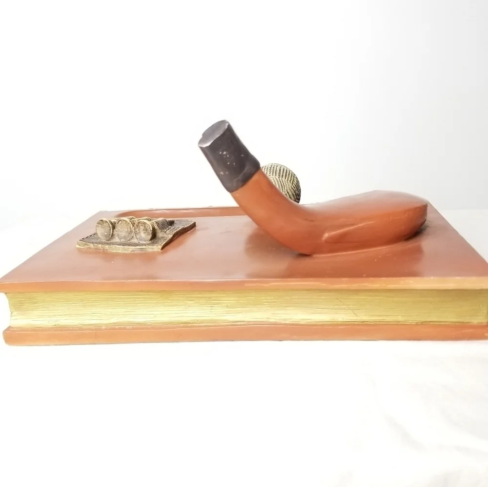 Rules of Golf Desk Pen Holder Figurine Sculpture